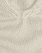 Jersey Cuello Redondo Punto Inglés - Natural - Hombre