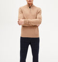 Two-Tone Sweatshirt - Camel And Kale - Men