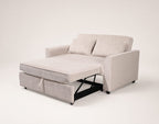 Ernest - Canapé Droit 2 Places Convertible - Velours Côtelé - Beige