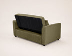 Ernest - Canapé Droit 2 Places Convertible - Velours Côtelé - Vert