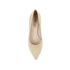 Escarpins Cuir Daim Beige - Femme