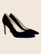 Suède pumps zwart - Dames
