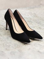 Suède pumps zwart - Dames