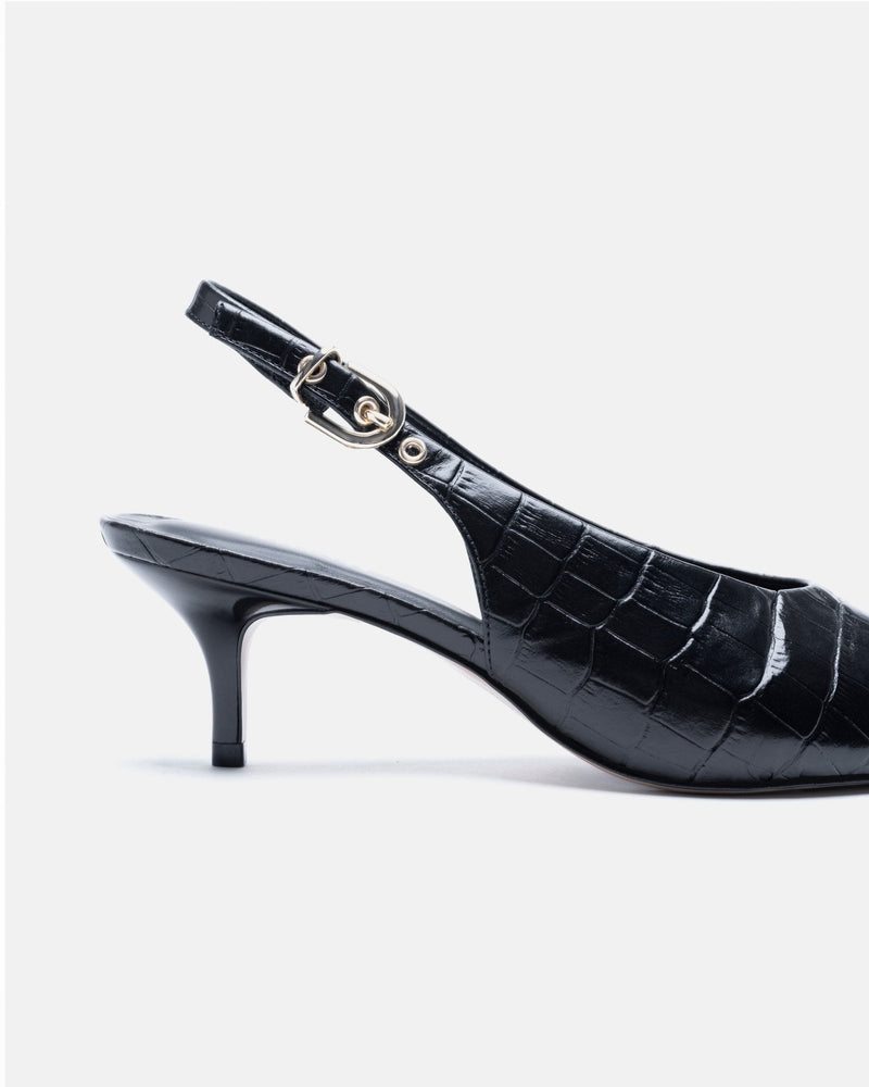 ESCARPINS AUXANE/CROC NOIR - minelli.fr