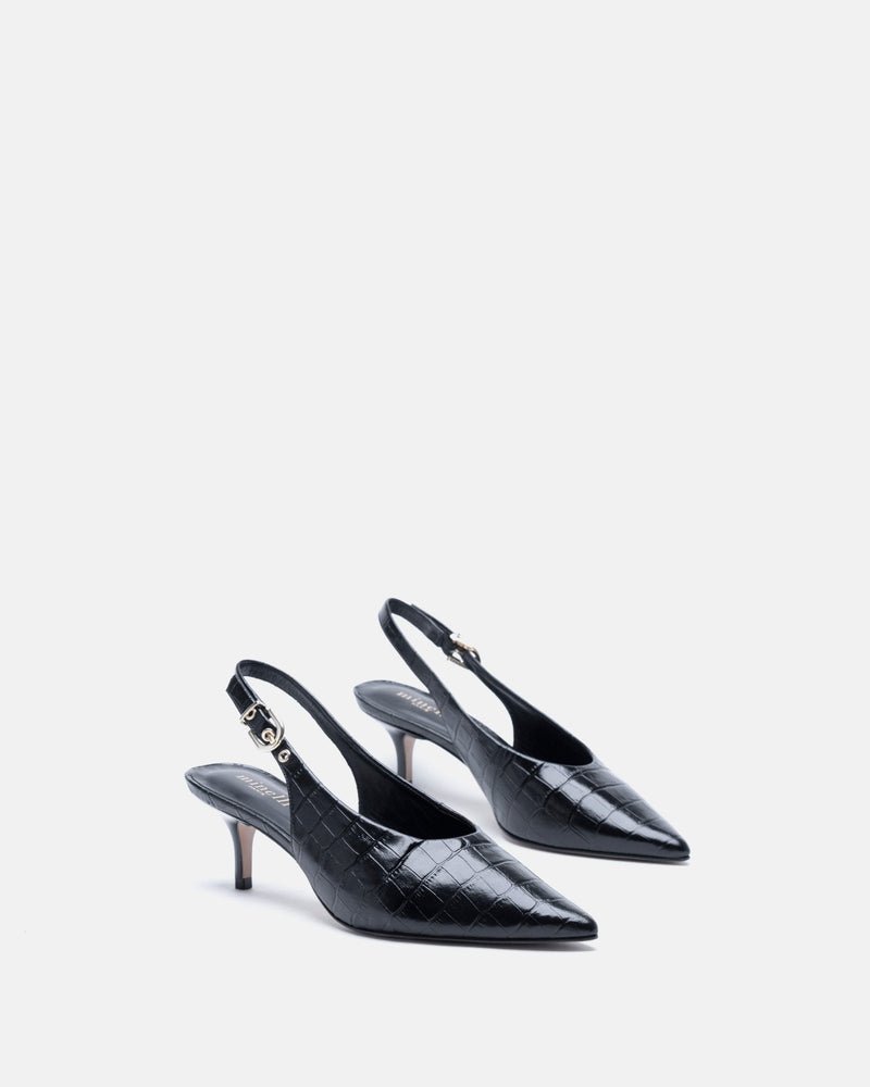 ESCARPINS AUXANE/CROC NOIR - minelli.fr