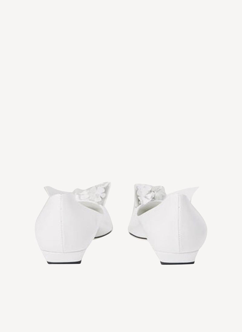 Prada - Escarpins En Cuir - White - Femme