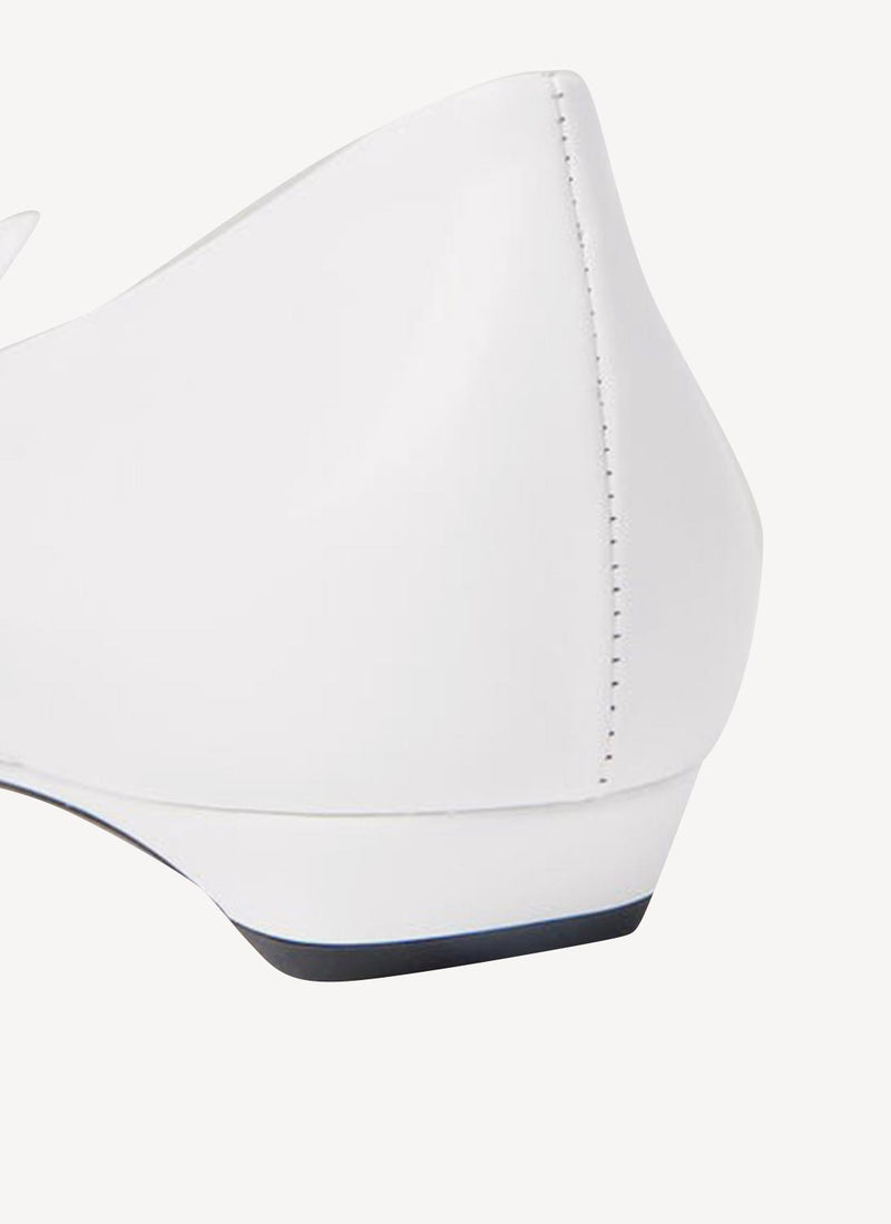 Prada - Escarpins En Cuir - White - Femme