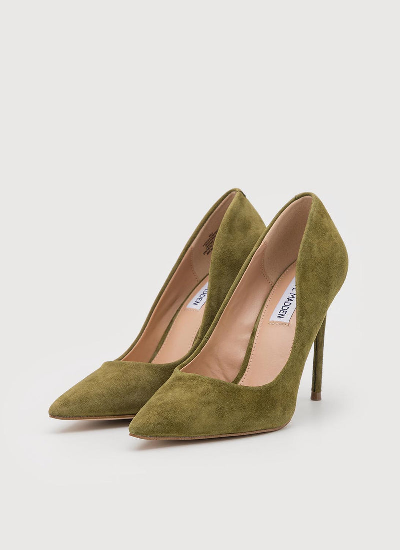 Steve Madden - Escarpins Lillie - Olive Suede - Femme