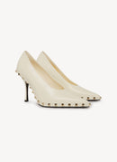 Valentino - Escarpins Rockstud - White - Femme