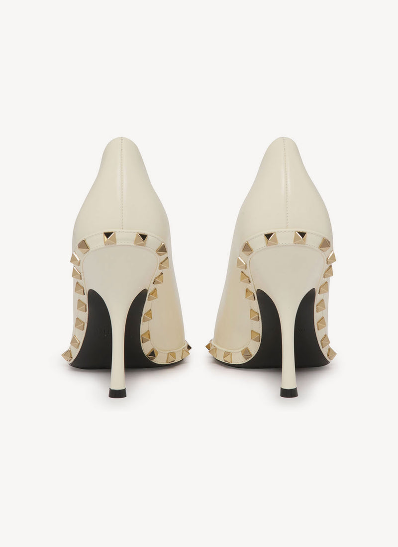 Valentino - Escarpins Rockstud - White - Femme