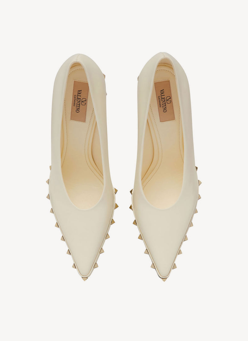 Valentino - Escarpins Rockstud - White - Femme