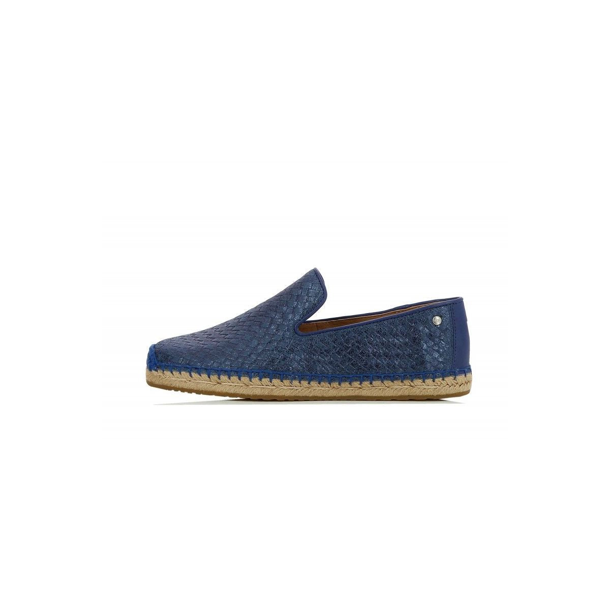 Sandrinne Metallic Espadrilles - Blue