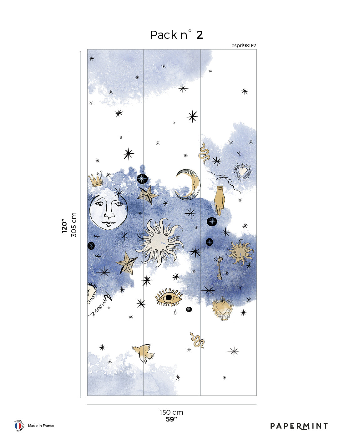 Fototapet Esprit - Blue Galaxie