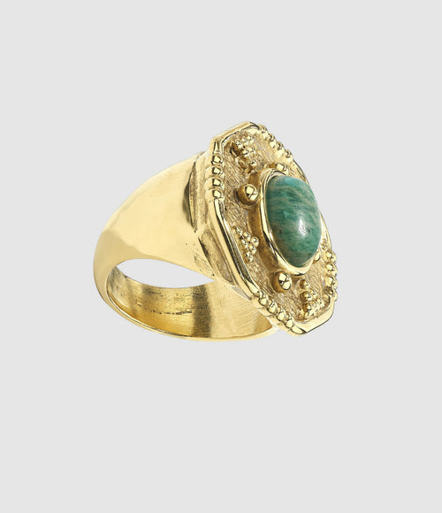 Goossens Paris - Bague Essaouira Amazonite - Femme