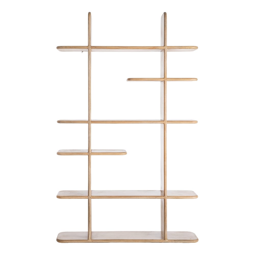 Luma - Estantería con baldas escalonadas - Madera de mango