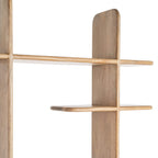 Luma - Estantería con baldas escalonadas - Madera de mango
