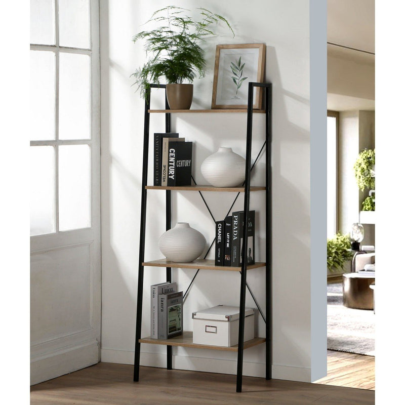 Etagère De Rangement 4 Niveaux Style Industriel - Lexie - Décor Bois