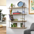 Étagère Murale 4 Niveaux Décor Bois - Bois