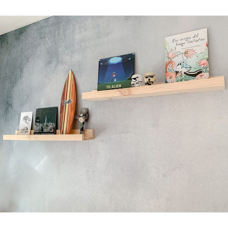 Estantería de pared de pino macizo - Décor Bois