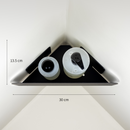 étagère de douche pour les angles fixable au mur sans perçage