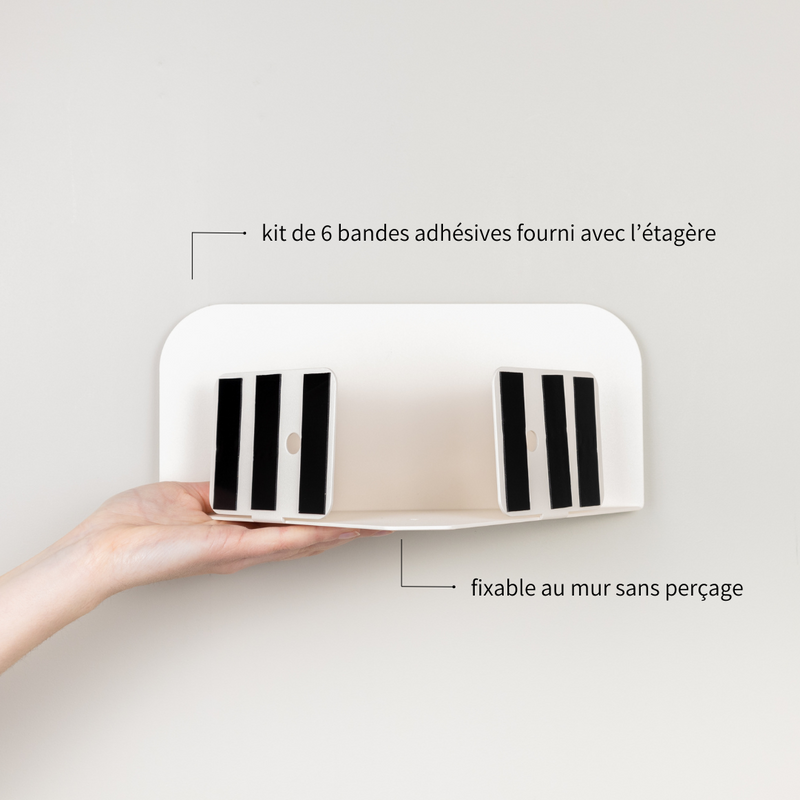 étagère de douche pour les angles fixable au mur sans perçage