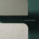 étagère de douche design en aluminium inoxydable