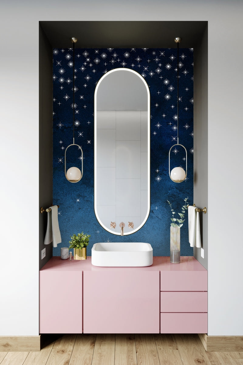 Starry Mural - Dark Blue