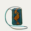 Etui à lunettes Emile Python Lotus Bleu