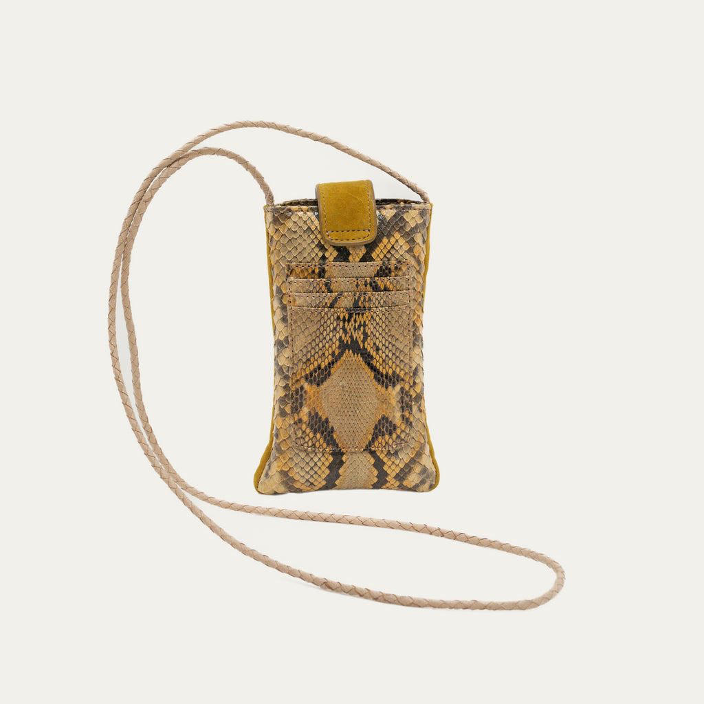 Etui à Telephone Double Marcus Python Desert