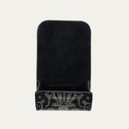 Etui Airpod Jamie Cuir Noir Imprimé Bandana