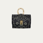 Etui Airpod Jamie Cuir Noir Imprimé Bandana