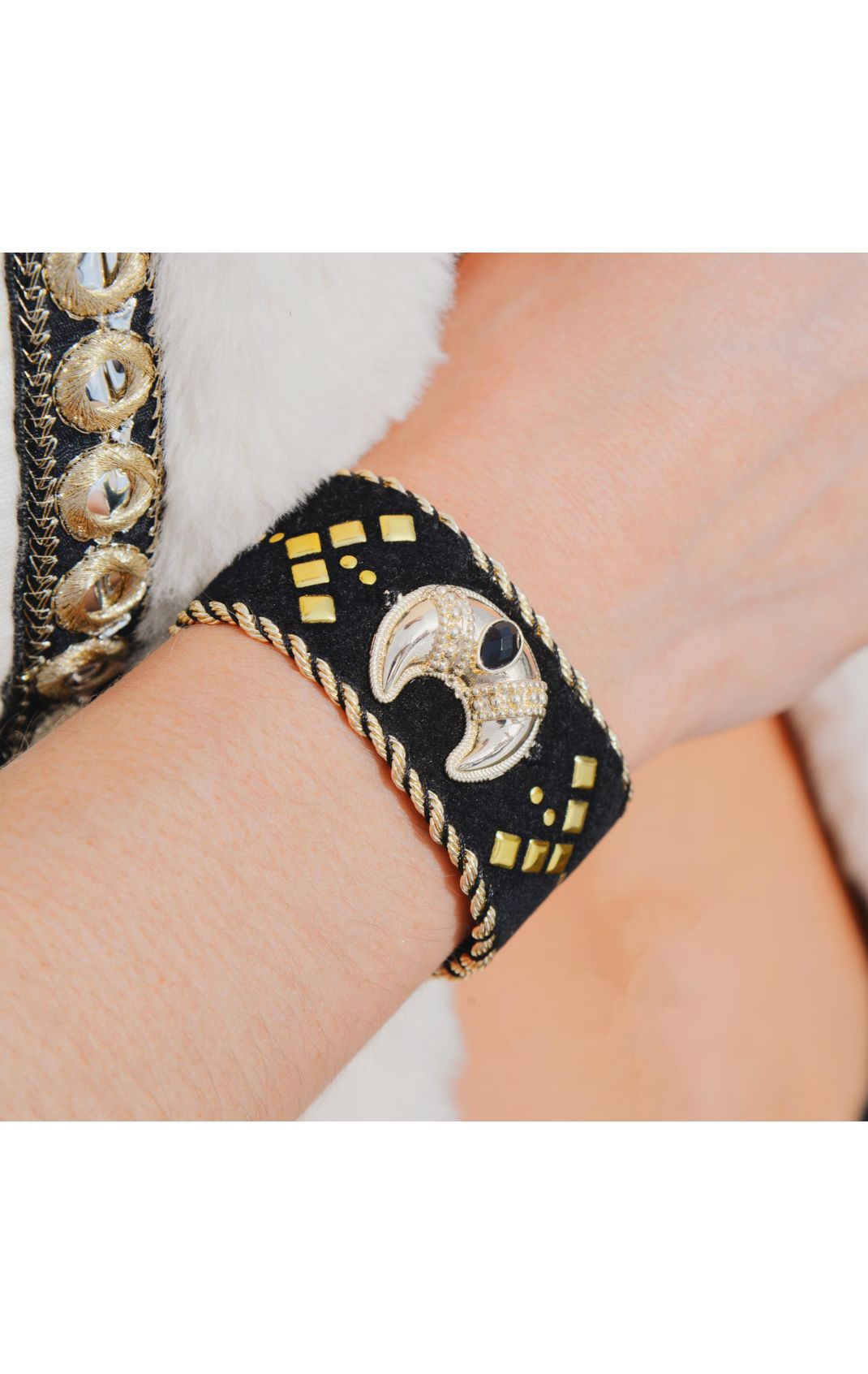 Armspange Evana – Schwarz