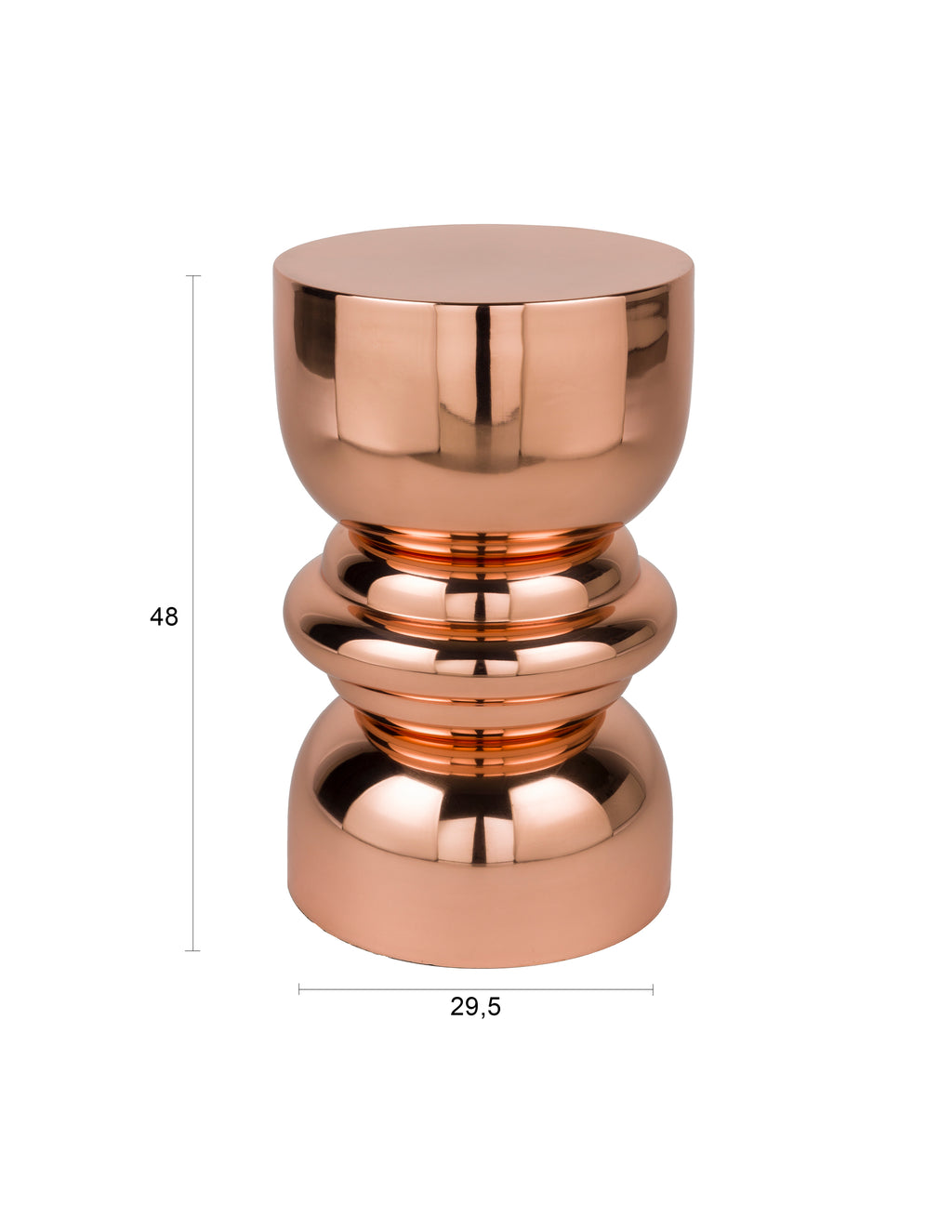 Kinga - Side Table - Iron - Copper/Bronze