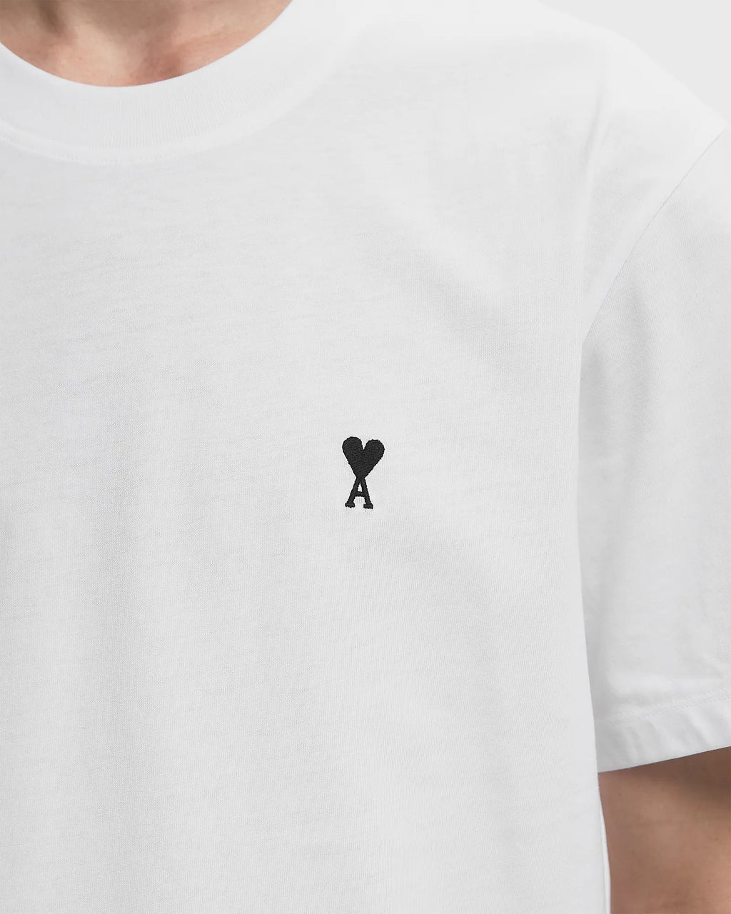 Ami Paris - T-Shirt Ami De Coeur – Blanc Noir