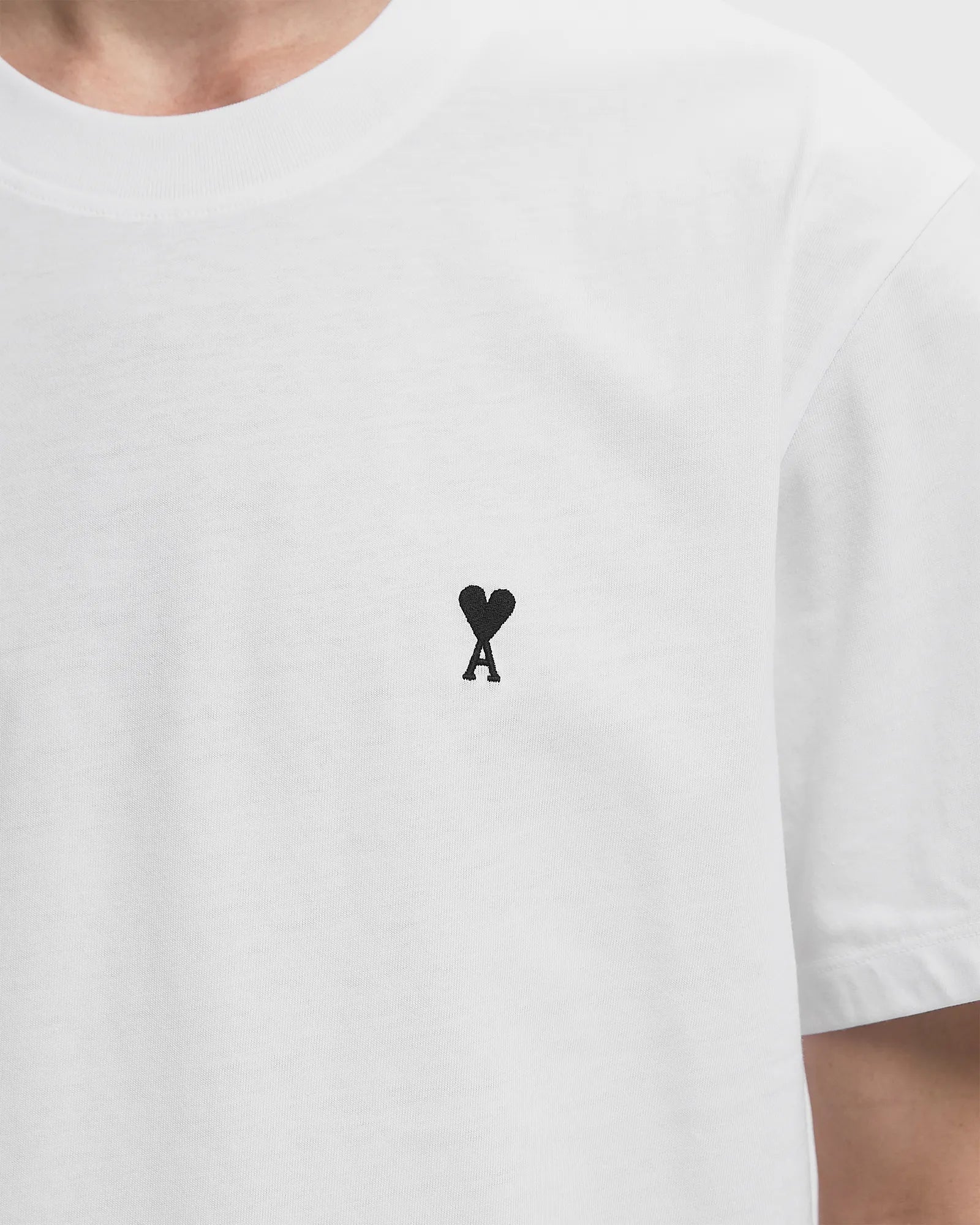 Ami Paris - T-Shirt Ami De Coeur – Blanc Noir