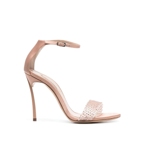 Sandales - Casadei 100Mm Blade Twenties Satin - Nude