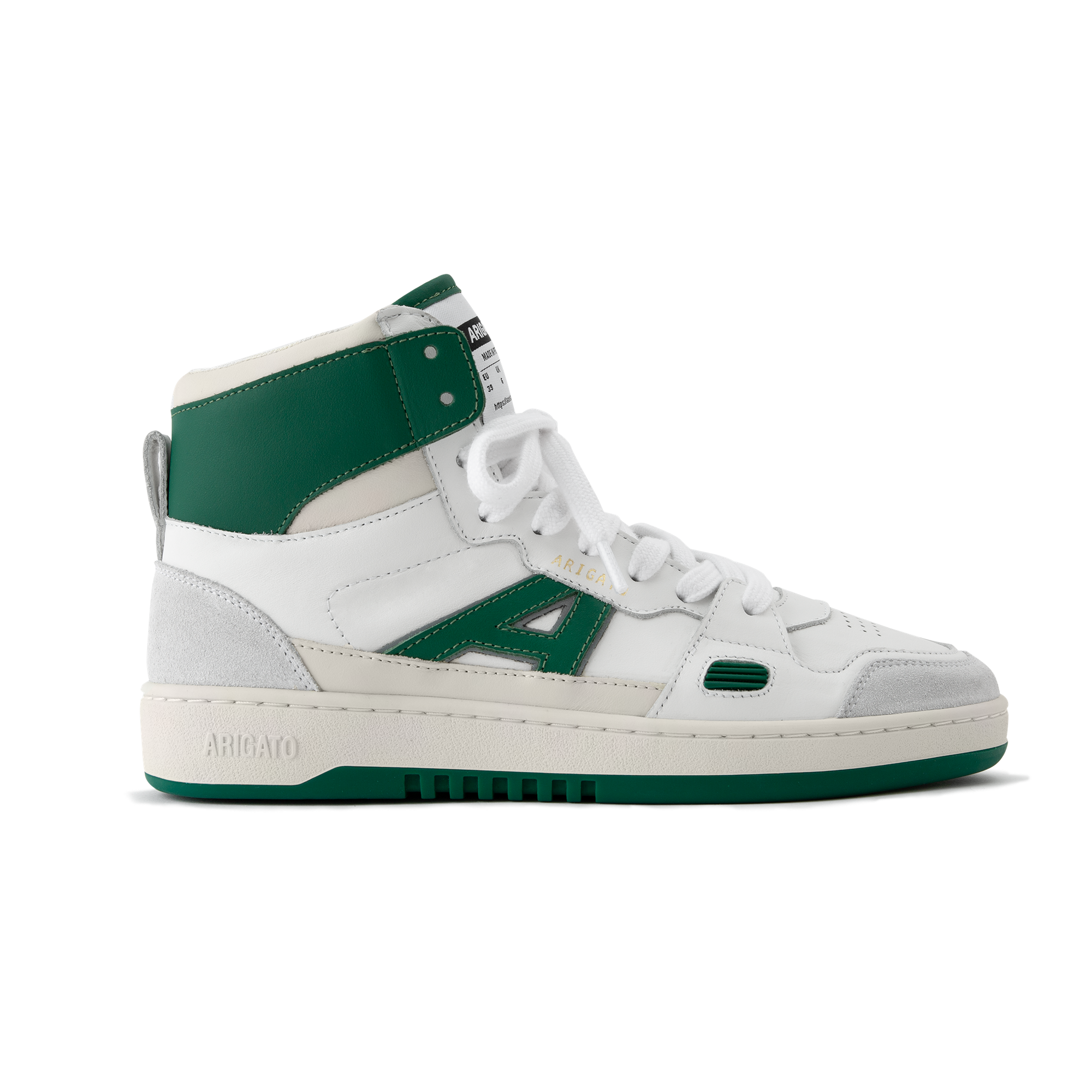 A-Dice Hi Sneaker - White/Kale Green - Men