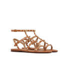 Sandales - Valentino Garavani Rockstud Flat - Brown