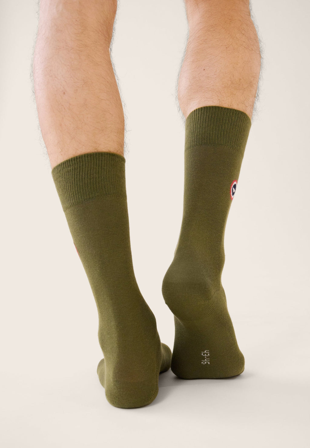 Chaussettes Mi-Hautes Unies Robuste - Kaki Véronèse