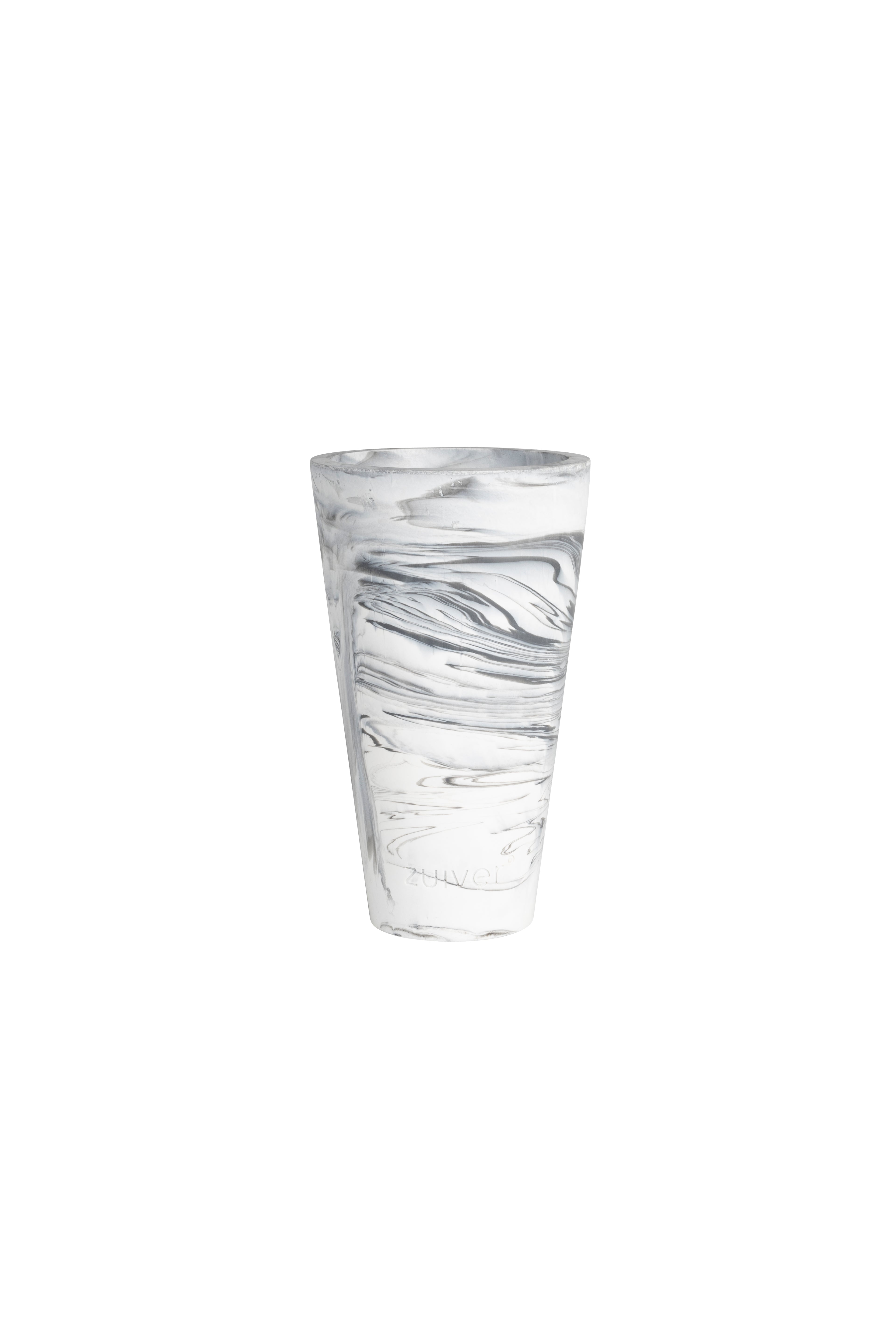 Conic S - Vase - Resin - Black/White/Grey