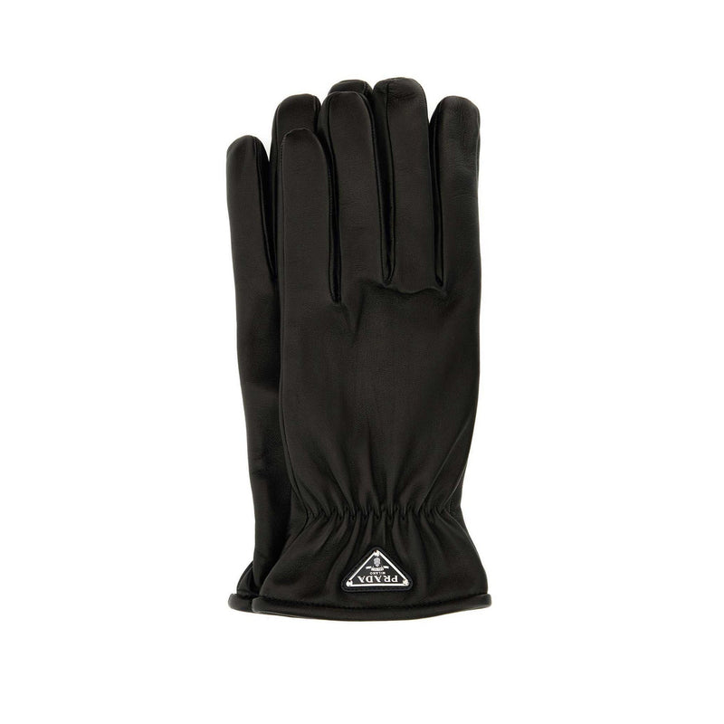 Prada - Leather Gloves - Black