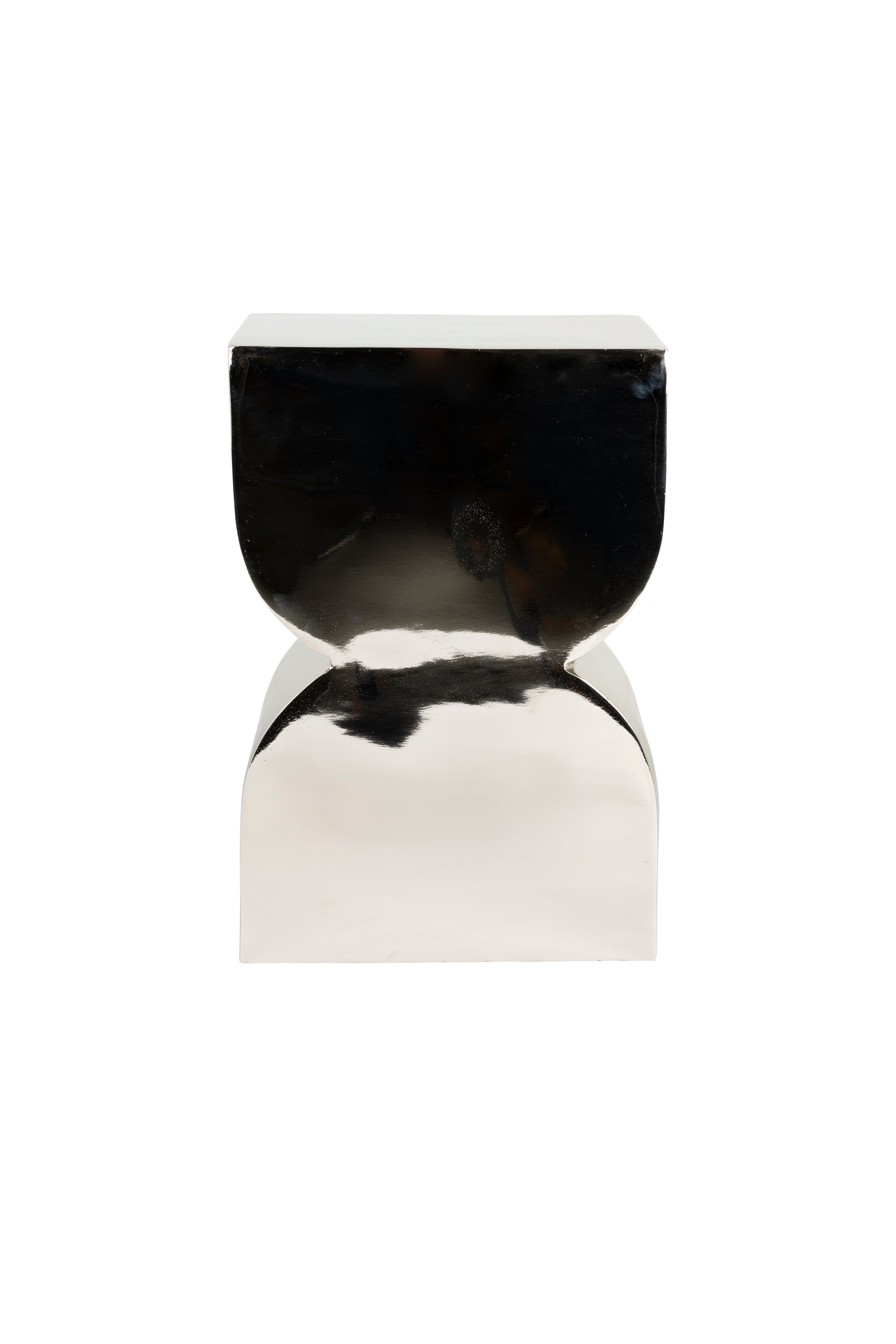 Cones - Side Table - Aluminum - Shiny Silver