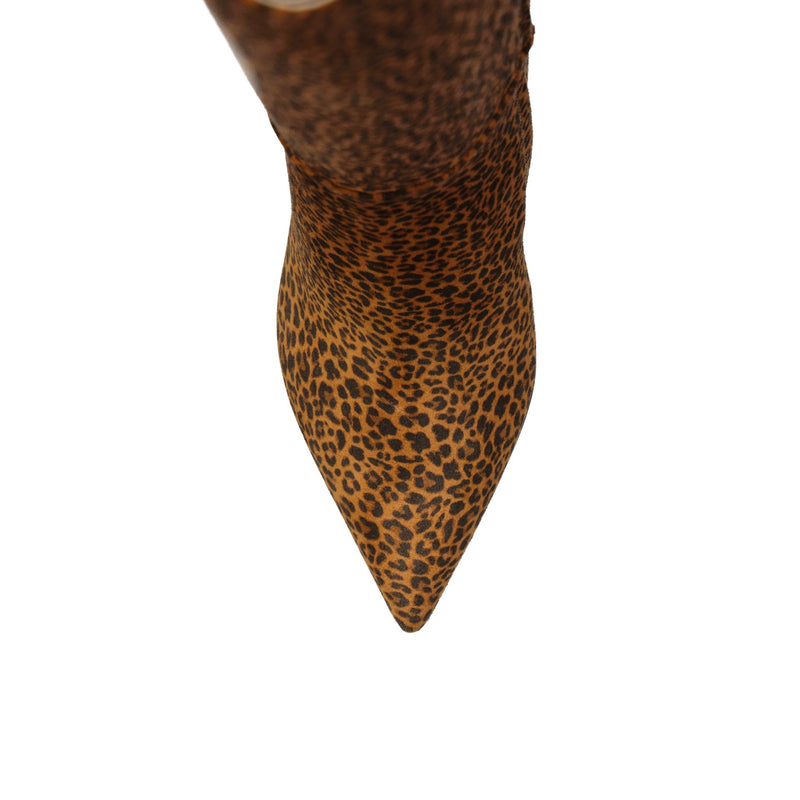 Bottes - Sergio Rossi Leopard-Print Leather  - Brown