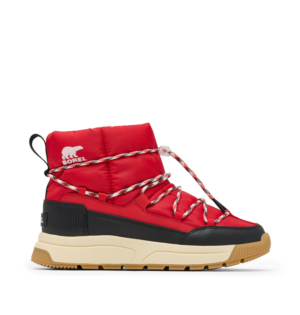 Wsuwane śniegowce nieprzemakalne Whitney™ III – Bright Red & Black – Damskie