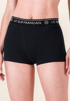 Fougueuse Cotton Boy Shorts - Black