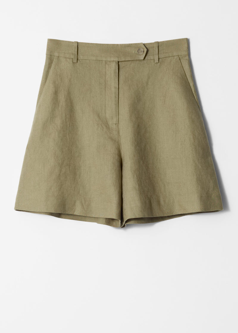 Shorts Es Nala Shorts de lino - Caqui - Mujer