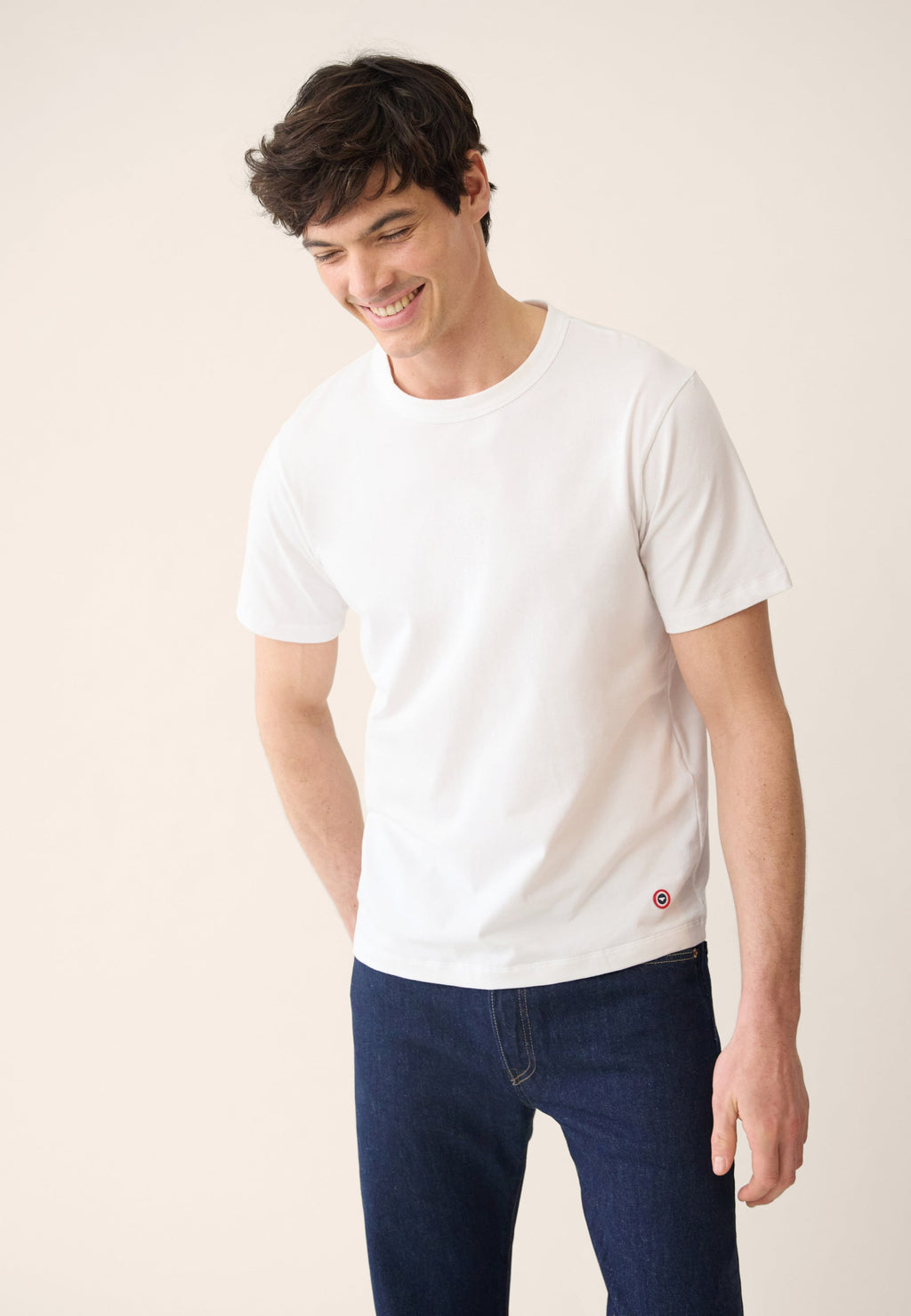T-Shirt À Manches Courtes Formidable En Coton - Blanc