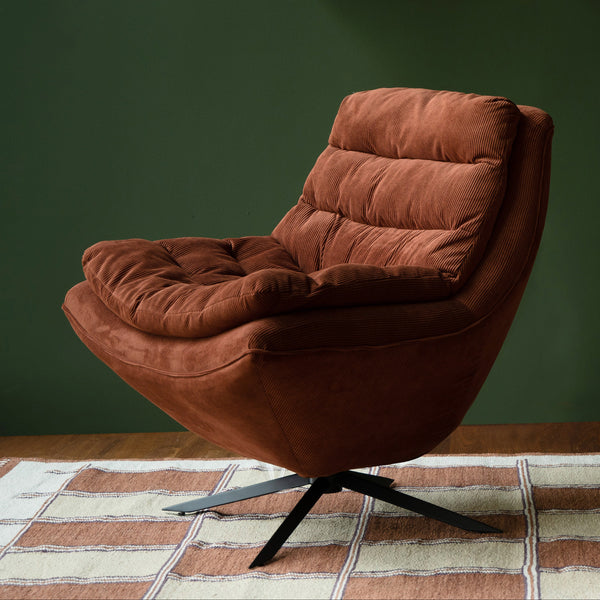 Gambit - Tapis - Coton - Beige/Terracotta