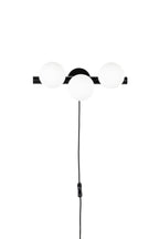 Monica - Applique Murale - Verre - Blanc/Noir