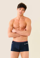 Boxer Bleu Marine En Coton - Marius Bleu Amour